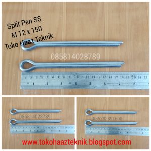 SPLIT PEN SS M12X150