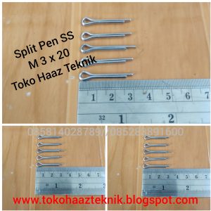 SPLIT PEN SS M3X20